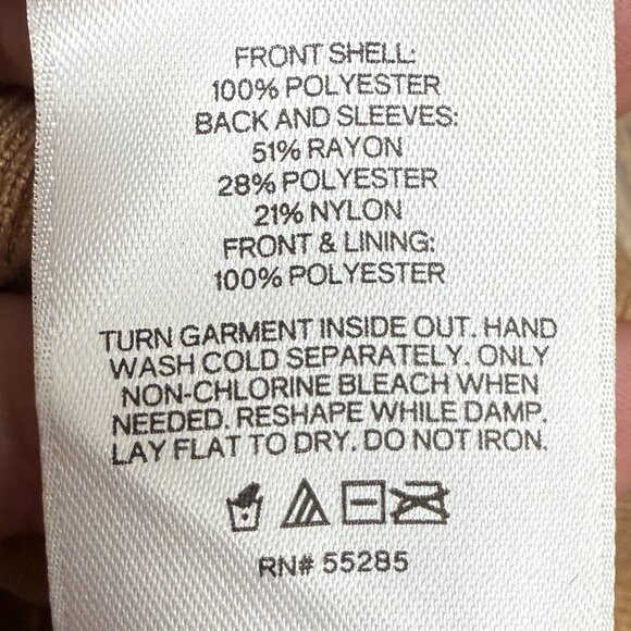 NWT Women's‎ EXPRESS Front Sequin Button Cardigan Camel/Gold | Size M - Picture 12 of 12